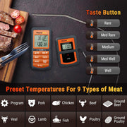 Thermopro TP07C 433MHz Wireless Digital Cooking Baby Thermometer With Timer